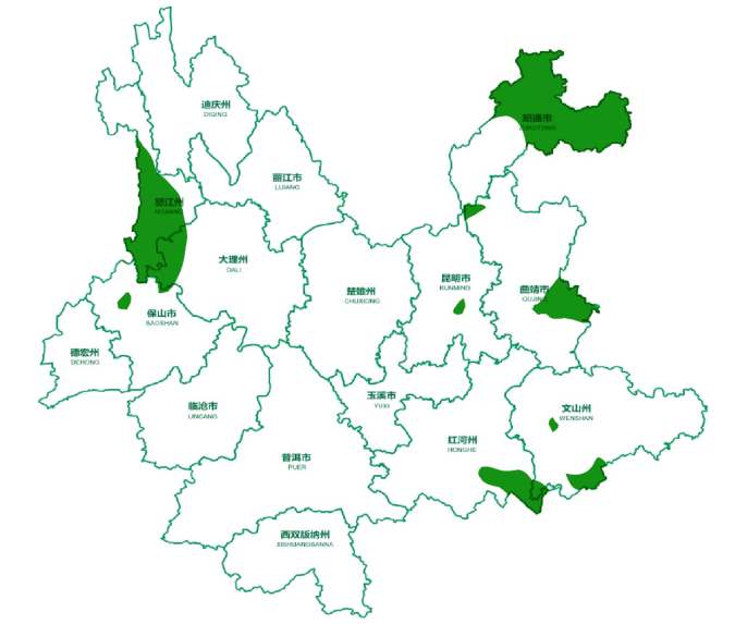 陜西省主要獼猴桃種植基地產(chǎn)量